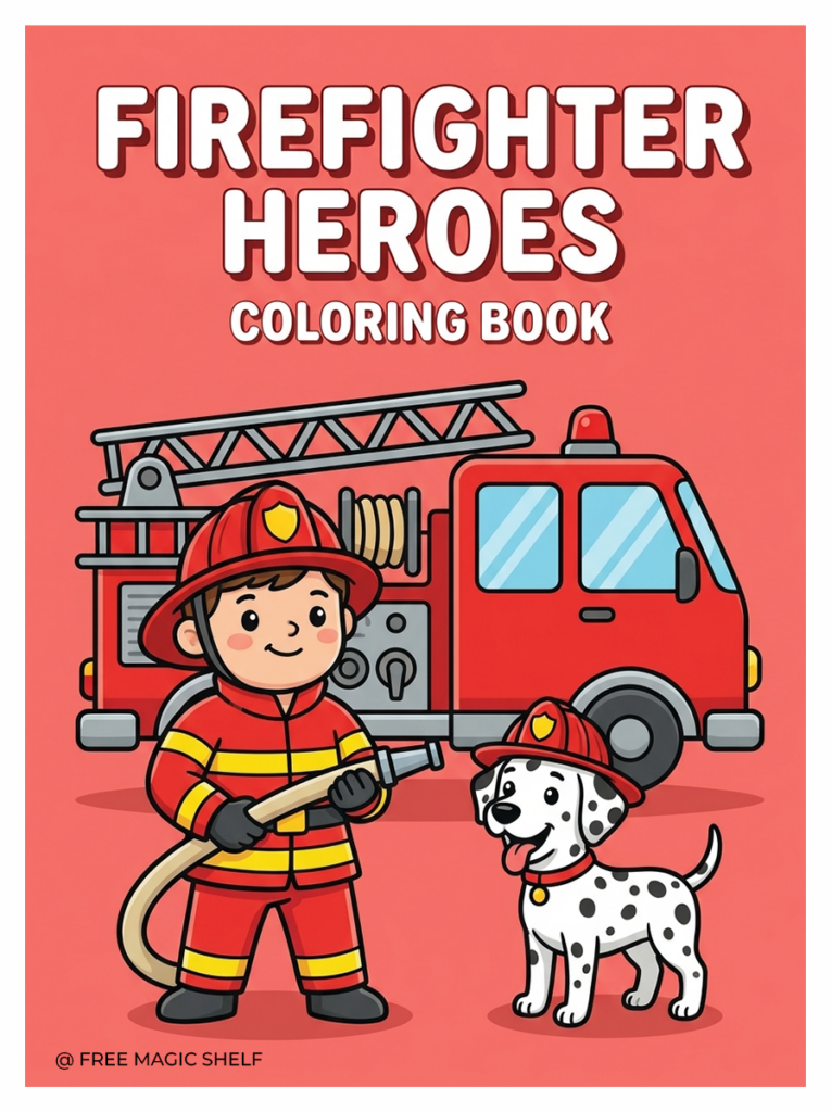 Firefighter Heroes Coloring Book