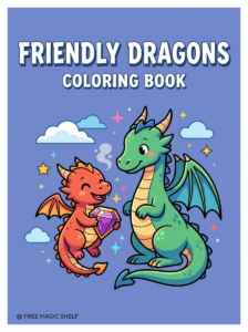 Friendly Dragons Coloring Book