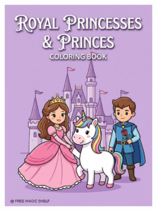 Royal Princesses & Princes Coloring Book