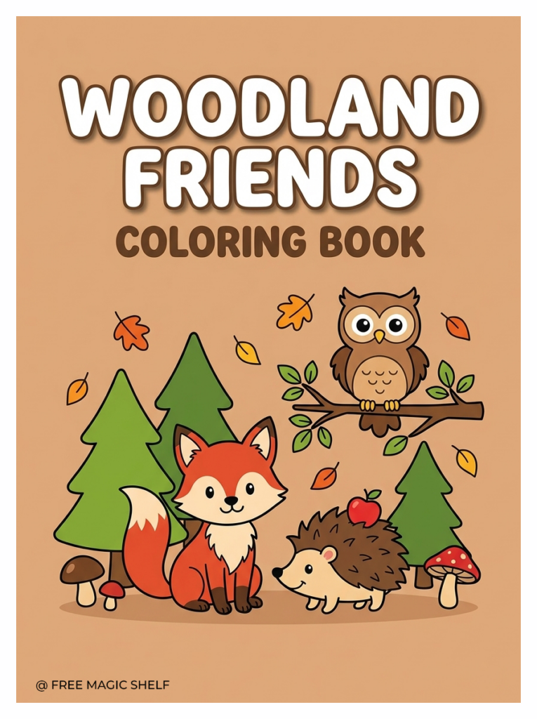 Woodland Friends Coloring Book